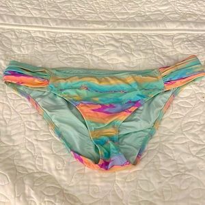 Water color printed bikini bottoms